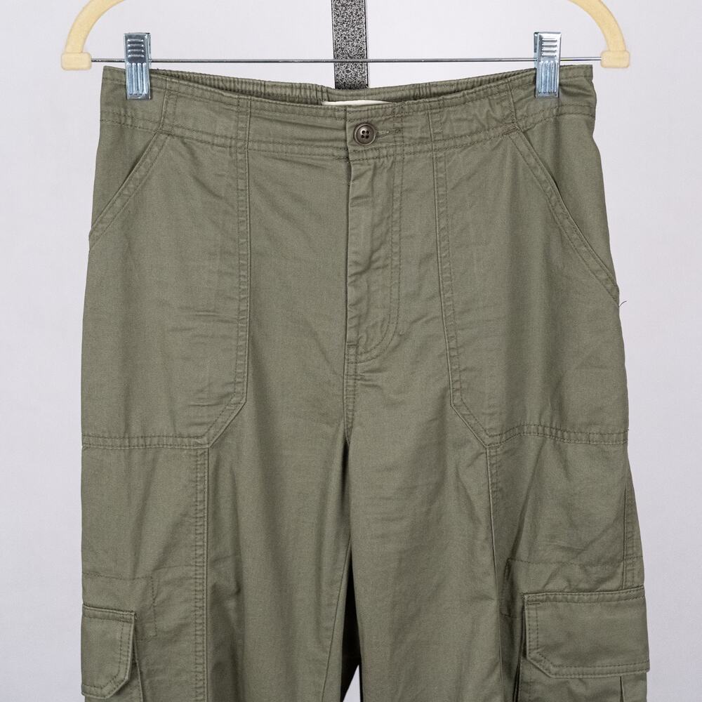Abercrombie Fitch Women's Cargo Pants 28 / 6 Olive Army Green Casual Gorp Cabin - Picture 3 of 6
